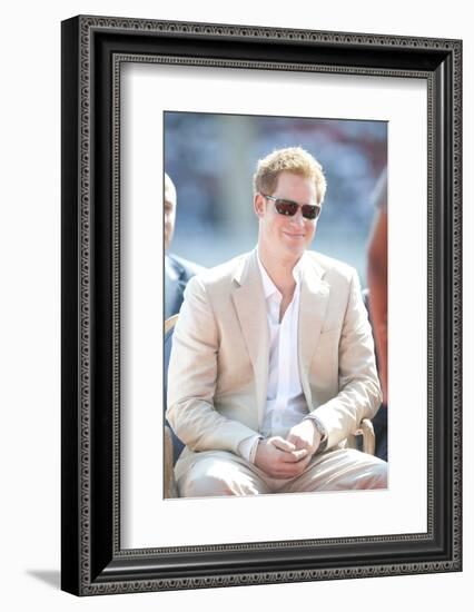 Prince Harry during the Diamond Jubilee tour in the Bahamas-Associated Newspapers-Framed Photo
