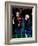 Prince Harry on right with Prince William at a polo match in Cirencester-null-Framed Photographic Print