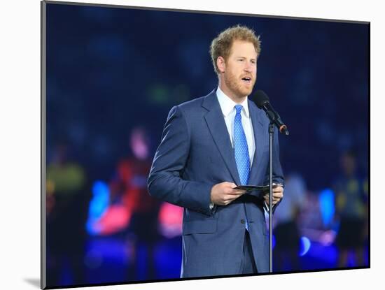 Prince Harry opening the Rugby World Cup 2015-Associated Newspapers-Mounted Photo
