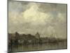 Prince Henry Quay with the Schreierstoren on the Outside Amsterdam-Jacob Maris-Mounted Art Print