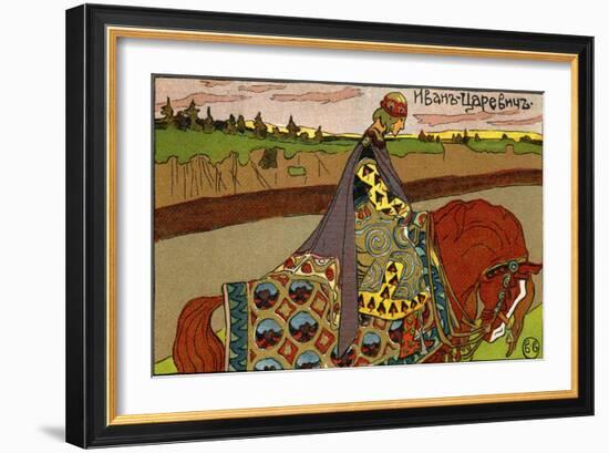 Prince Ivan ? Illustration by Ivan Bilib-Ivan Bilibin-Framed Giclee Print