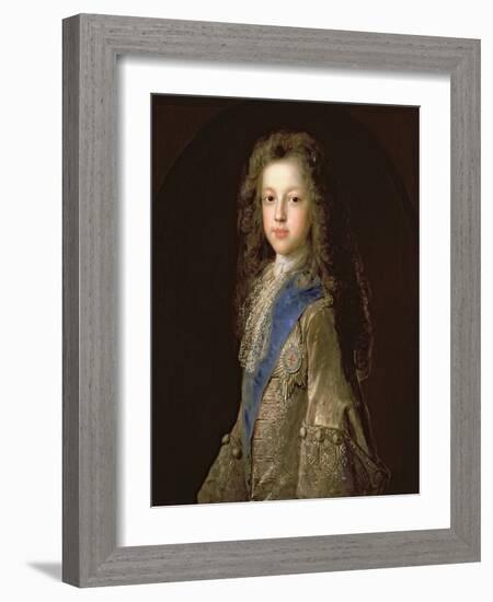 Prince James Francis Edward Stewart (1688-1766) as a Boy, 1701-Francois de Troy-Framed Giclee Print