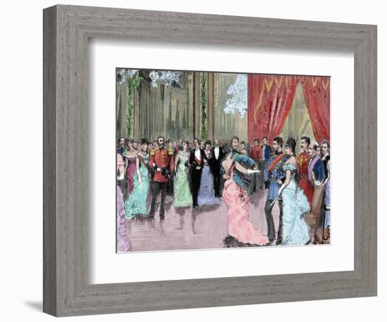 Prince Ludwig Ferdinand of Bavaria (1859-1949) and Infanta Maria Da Paz of Spain (1862-1946). Dance-null-Framed Giclee Print