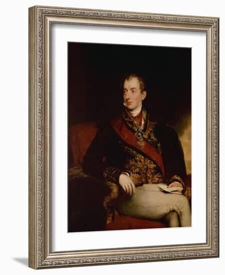 Prince Metternich, Austrian Statesman , 1815-Thomas Lawrence-Framed Giclee Print