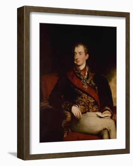 Prince Metternich, Austrian Statesman , 1815-Thomas Lawrence-Framed Giclee Print