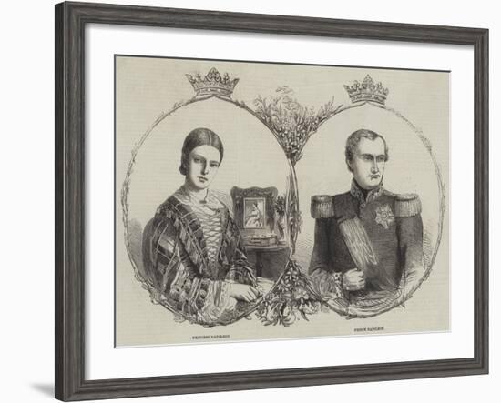 Prince Napoleon and His Bride-null-Framed Giclee Print