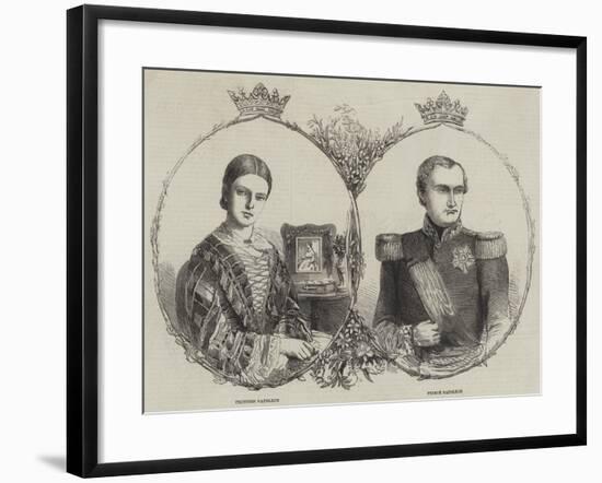 Prince Napoleon and His Bride-null-Framed Giclee Print