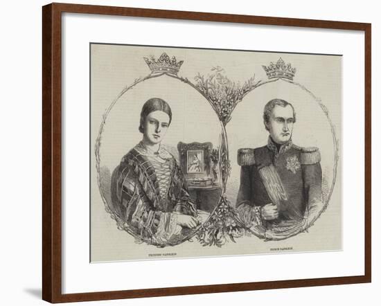 Prince Napoleon and His Bride-null-Framed Giclee Print