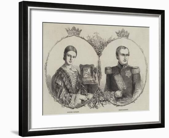 Prince Napoleon and His Bride-null-Framed Giclee Print