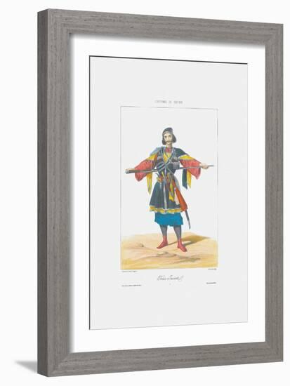 Prince of Imereti (From: Scenes, Paysages, Meurs Et Costumes Du Caucas), 1840-Grigori Grigorievich Gagarin-Framed Giclee Print