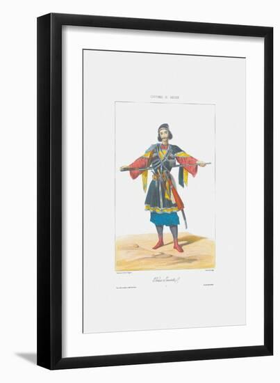 Prince of Imereti (From: Scenes, Paysages, Meurs Et Costumes Du Caucas), 1840-Grigori Grigorievich Gagarin-Framed Giclee Print