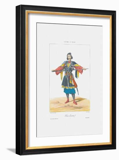 Prince of Imereti (From: Scenes, Paysages, Meurs Et Costumes Du Caucas), 1840-Grigori Grigorievich Gagarin-Framed Giclee Print