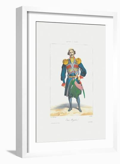 Prince of Megrelia (From: Scenes, Paysages, Meurs Et Costumes Du Caucas), 1840-Grigori Grigorievich Gagarin-Framed Giclee Print