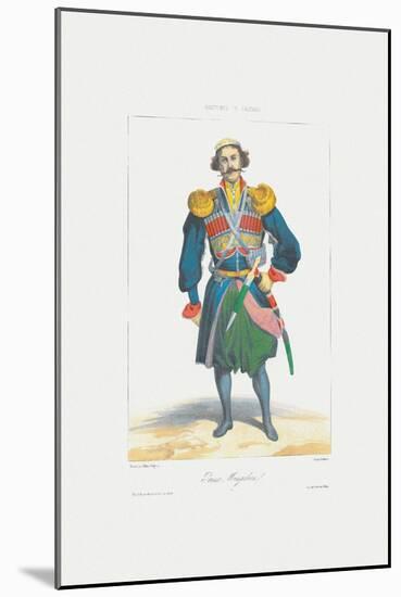 Prince of Megrelia (From: Scenes, Paysages, Meurs Et Costumes Du Caucas), 1840-Grigori Grigorievich Gagarin-Mounted Giclee Print