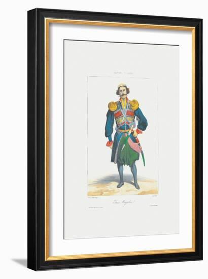 Prince of Megrelia (From: Scenes, Paysages, Meurs Et Costumes Du Caucas), 1840-Grigori Grigorievich Gagarin-Framed Giclee Print