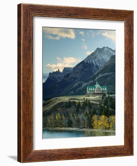 Prince of Wales Hotel, Waterton Lakes National Park, Alberta, Canada-Walter Bibikow-Framed Photographic Print