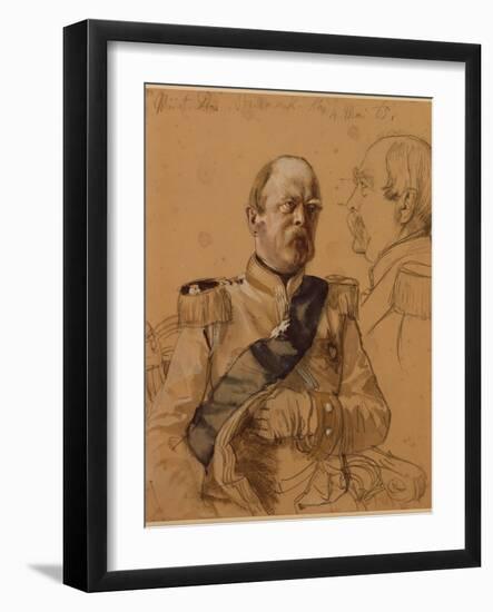 Prince Otto Von Bismarck, 1865-Adolph von Menzel-Framed Giclee Print