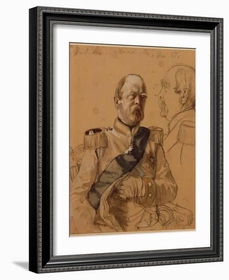 Prince Otto Von Bismarck, 1865-Adolph von Menzel-Framed Giclee Print