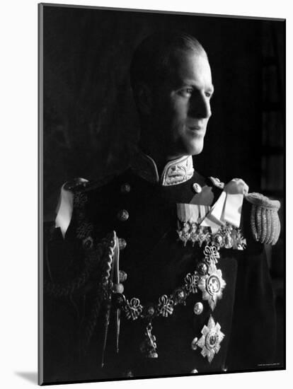 Prince Philip, Duke of Edinburgh, Earl of Merioneth and Baron Greenwich, Married to the Queen-Cecil Beaton-Mounted Photographic Print