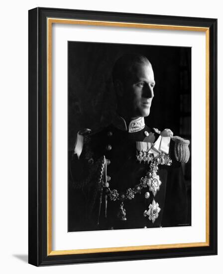 Prince Philip, Duke of Edinburgh, Earl of Merioneth and Baron Greenwich, Married to the Queen-Cecil Beaton-Framed Photographic Print