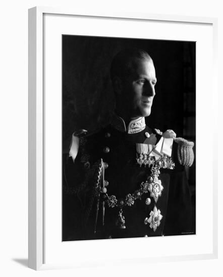 Prince Philip, Duke of Edinburgh, Earl of Merioneth and Baron Greenwich, Married to the Queen-Cecil Beaton-Framed Photographic Print