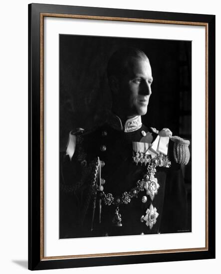 Prince Philip, Duke of Edinburgh, Earl of Merioneth and Baron Greenwich, Married to the Queen-Cecil Beaton-Framed Photographic Print