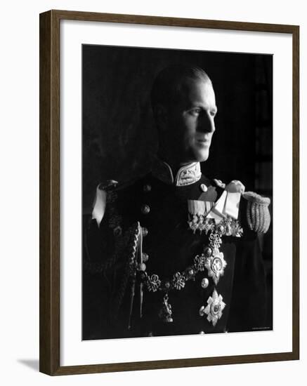 Prince Philip, Duke of Edinburgh, Earl of Merioneth and Baron Greenwich, Married to the Queen-Cecil Beaton-Framed Photographic Print