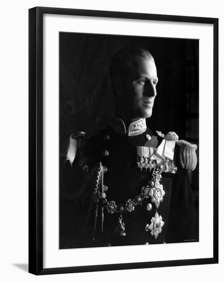 Prince Philip, Duke of Edinburgh, Earl of Merioneth and Baron Greenwich, Married to the Queen-Cecil Beaton-Framed Photographic Print