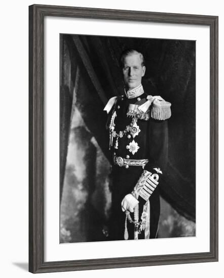 Prince Philip, Duke of Edinburgh, Earl of Merioneth and Baron Greenwich, Married to the Queen-Cecil Beaton-Framed Photographic Print