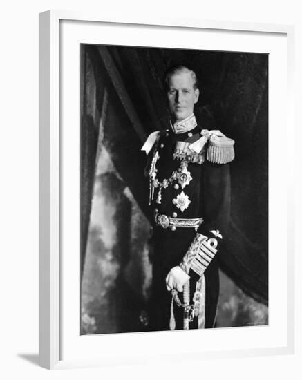 Prince Philip, Duke of Edinburgh, Earl of Merioneth and Baron Greenwich, Married to the Queen-Cecil Beaton-Framed Photographic Print