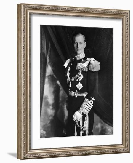 Prince Philip, Duke of Edinburgh, Earl of Merioneth and Baron Greenwich, Married to the Queen-Cecil Beaton-Framed Photographic Print