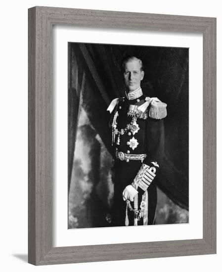 Prince Philip, Duke of Edinburgh, Earl of Merioneth and Baron Greenwich, Married to the Queen-Cecil Beaton-Framed Photographic Print