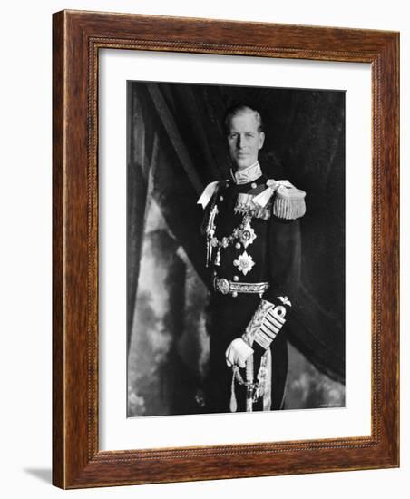 Prince Philip, Duke of Edinburgh, Earl of Merioneth and Baron Greenwich, Married to the Queen-Cecil Beaton-Framed Photographic Print