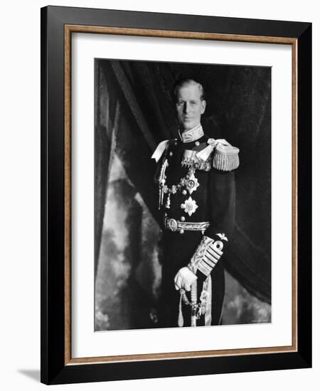 Prince Philip, Duke of Edinburgh, Earl of Merioneth and Baron Greenwich, Married to the Queen-Cecil Beaton-Framed Photographic Print