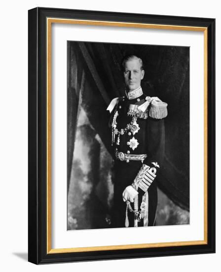 Prince Philip, Duke of Edinburgh, Earl of Merioneth and Baron Greenwich, Married to the Queen-Cecil Beaton-Framed Photographic Print