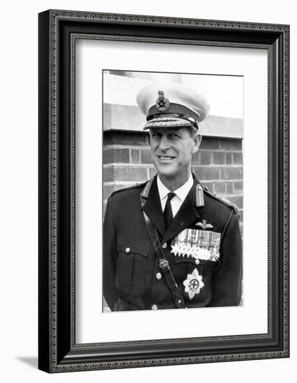 Prince Philip in the uniform of the Royal Marines-Associated Newspapers-Framed Photo