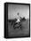 Prince Philips Rides Along on Horseback Holding Polo Stick During Game-null-Framed Premier Image Canvas