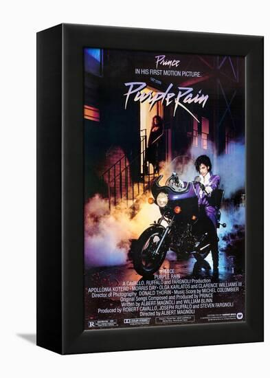 PRINCE. "PURPLE RAIN" [1984], directed by ALBERT MAGNOLI.-null-Framed Premier Image Canvas