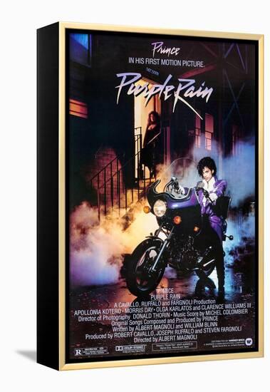 PRINCE. "PURPLE RAIN" [1984], directed by ALBERT MAGNOLI.-null-Framed Premier Image Canvas