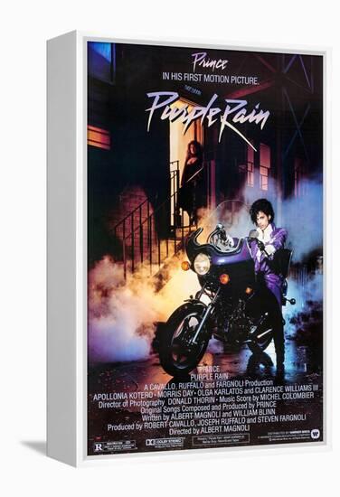 PRINCE. "PURPLE RAIN" [1984], directed by ALBERT MAGNOLI.-null-Framed Premier Image Canvas