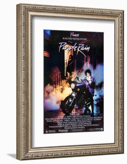 PRINCE. "PURPLE RAIN" [1984], directed by ALBERT MAGNOLI.-null-Framed Photographic Print