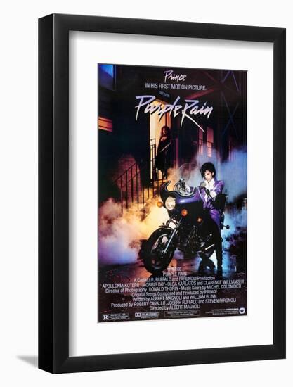 PRINCE. "PURPLE RAIN" [1984], directed by ALBERT MAGNOLI.-null-Framed Photographic Print