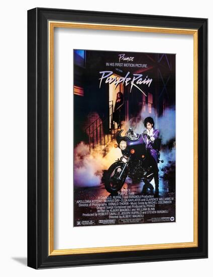 PRINCE. "PURPLE RAIN" [1984], directed by ALBERT MAGNOLI.-null-Framed Photographic Print