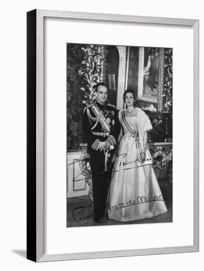 Prince Rainier III and Princess Grace of Monaco, 20th Century-null-Framed Photographic Print