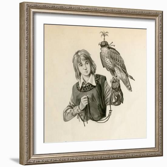 Prince Richard, the Future Richard the Lionheart, with a Hawk-Peter Jackson-Framed Giclee Print