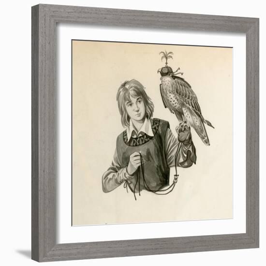 Prince Richard, the Future Richard the Lionheart, with a Hawk-Peter Jackson-Framed Giclee Print