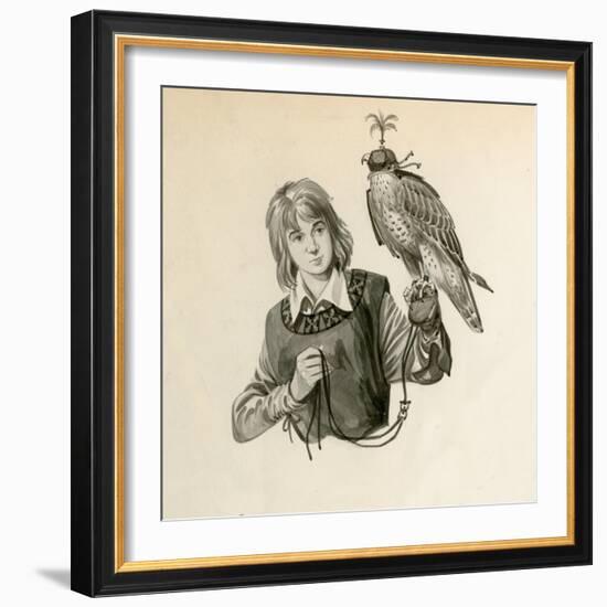 Prince Richard, the Future Richard the Lionheart, with a Hawk-Peter Jackson-Framed Giclee Print