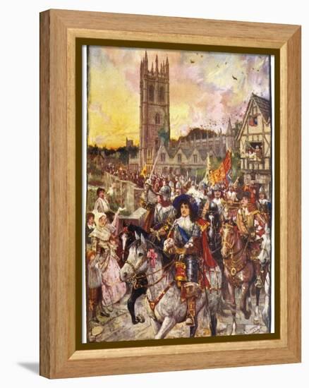 Prince Rupert and His Troops March Confidently Through Oxford-Henry Justice Ford-Framed Premier Image Canvas