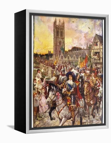 Prince Rupert and His Troops March Confidently Through Oxford-Henry Justice Ford-Framed Premier Image Canvas