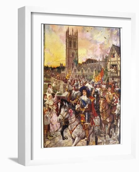 Prince Rupert and His Troops March Confidently Through Oxford-Henry Justice Ford-Framed Photographic Print